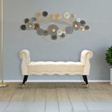 PANCHETTA PARIS CREMA/GOLD CM 120X40X60