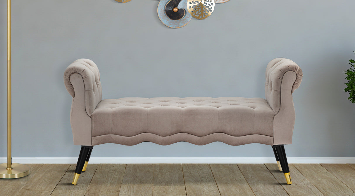 PANCHETTA PARIS GRIGIA/GOLD CM 120X40X60