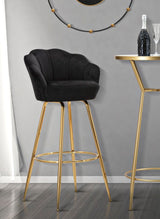 SGABELLO BAR VIENNA NERO CM 55X53X110
