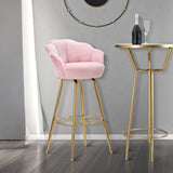 SGABELLO BAR VIENNA ROSA CM 55X53X110