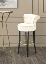 SGABELLO BAR LUXY CREMA CM 46X48X96