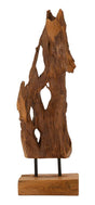 SCULTURA AKAR IN TEAK RICICLATO CM 18X13X55 (PEZZI UNICI - NON RIP. IN SERIE)