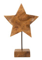 SCULTURA STELLA IN TEAK RICICLATO CM 28X12X42 (PEZZI UNICI - NON RIP. IN SERIE)