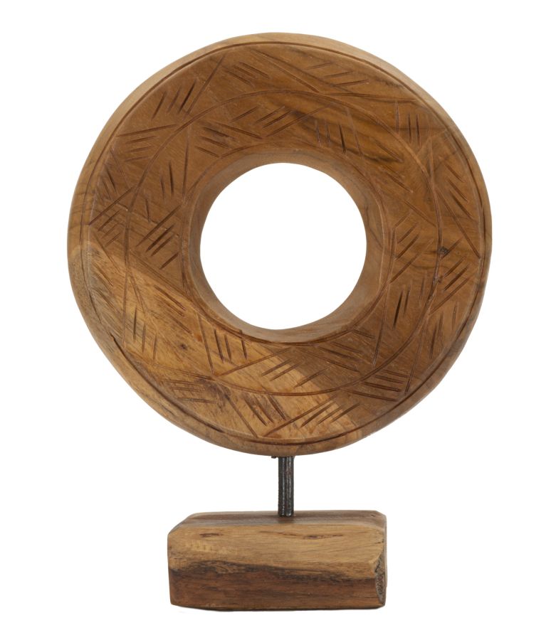 SCULTURA DORAT IN TEAK RIC. CM 20X10X28 (PEZZI UNICI - NON RIP. IN SERIE)