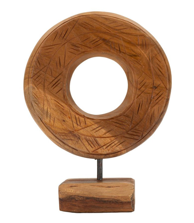 SCULTURA DORAT IN TEAK RIC. CM 20X10X28 (PEZZI UNICI - NON RIP. IN SERIE)