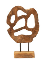 SCULTURA LUBANG IN TEAK RICICLATO CM 25X10X38 (PEZZI UNICI - NON RIP. IN SERIE)