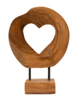 SCULTURA HASI IN TEAK RIC. CM 20X10X28  (PEZZI UNICI - NON RIP. IN SERIE)