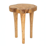 SGABELLO KURSI IN TEAK RICICLATO CM Ø 35X45 (PEZZI UNICI - NON RIP. IN SERIE)