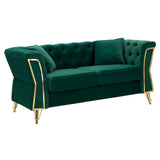 DIVANO EMY VERDE C/CUSCINI - FERRETTI