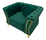 POLTRONA EMY VERDE C/CUSCINO CM 104X83X76