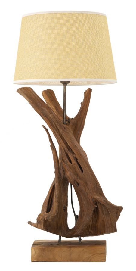 LAMPADA TEAK DA TAVOLO CM Ø 35X80