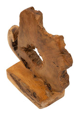 SCULTURA BINTANG IN TEAK RICICLATO CM 31X13X35(PEZZI UNICI - NON RIP. IN SERIE)