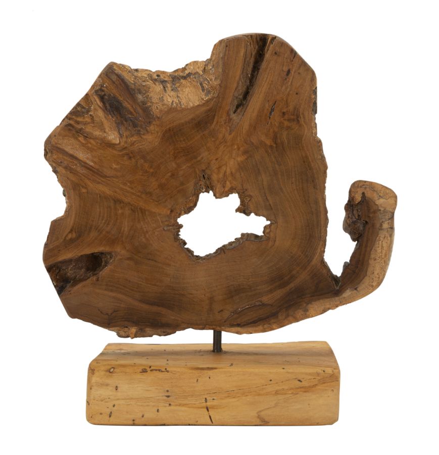 SCULTURA BINTANG IN TEAK RICICLATO CM 31X13X35(PEZZI UNICI - NON RIP. IN SERIE)