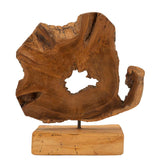 SCULTURA BINTANG IN TEAK RICICLATO CM 31X13X35(PEZZI UNICI - NON RIP. IN SERIE)