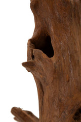 SCULTURA AKAR IN TEAK RICICLATO CM 23X27X64 (PEZZI UNICI - NON RIP. IN SERIE)