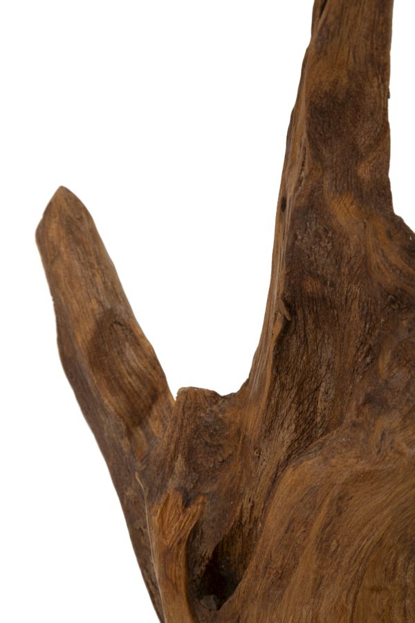 SCULTURA AKAR IN TEAK RIC, CM 20X11X34 MIN 2 (PEZZI UNICI - NON RIP. IN SERIE)