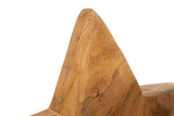 SCULTURA STELLA IN TEAK RICICLATO CM 28X12X42 (PEZZI UNICI - NON RIP. IN SERIE)