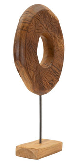 SCULTURA DORAT IN TEAK RICICLATO CM 35X10X58 (PEZZI UNICI - NON RIP. IN SERIE)