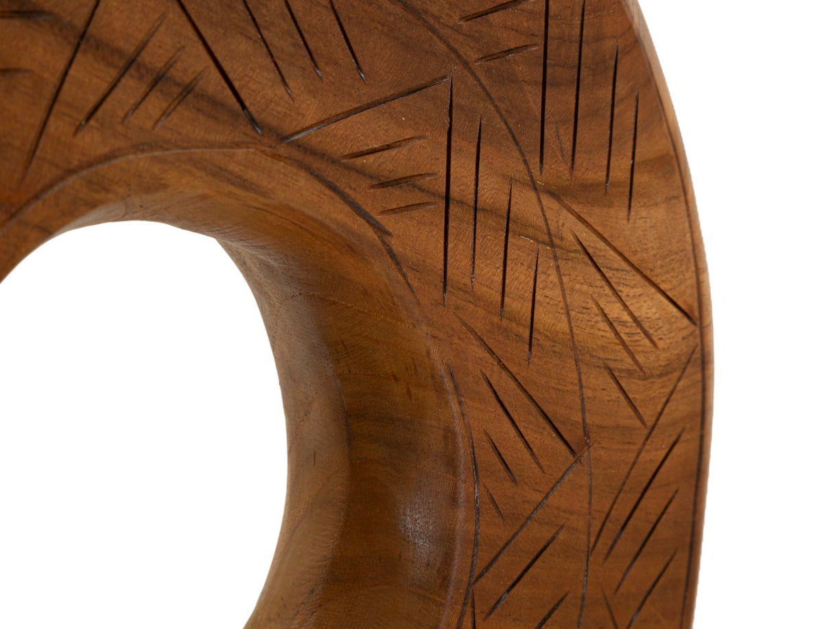 SCULTURA DORAT IN TEAK RICICLATO CM 35X10X58 (PEZZI UNICI - NON RIP. IN SERIE)