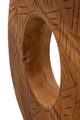 SCULTURA DORAT IN TEAK RICICLATO CM 35X10X58 (PEZZI UNICI - NON RIP. IN SERIE)