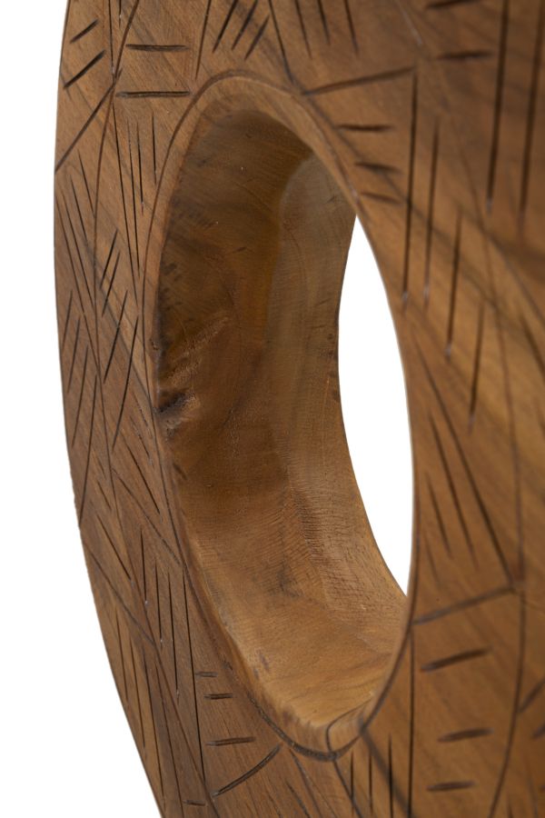 SCULTURA DORAT IN TEAK RICICLATO CM 35X10X58 (PEZZI UNICI - NON RIP. IN SERIE)