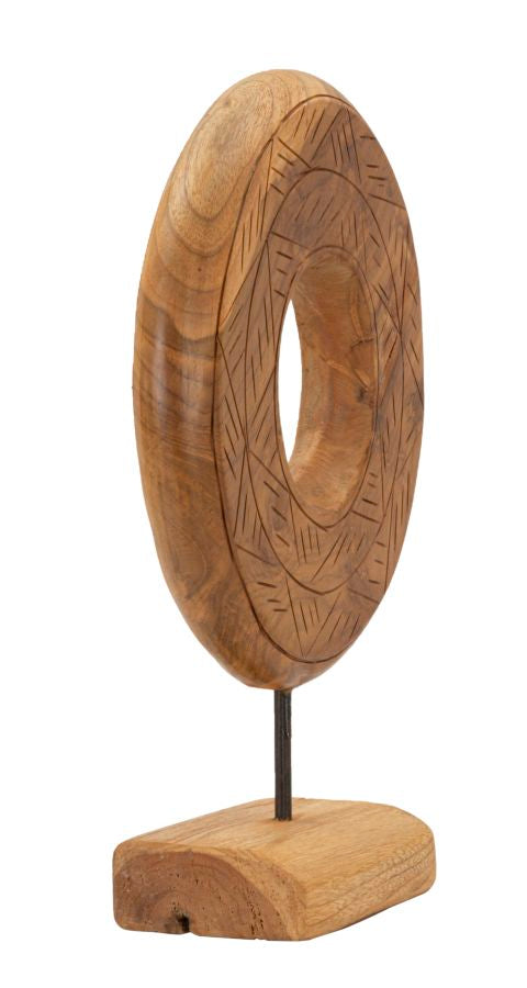 SCULTURA DORAT IN TEAK RICICLATO CM 28X10X38 (PEZZI UNICI - NON RIP. IN SERIE)