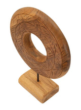 SCULTURA DORAT IN TEAK RICICLATO CM 28X10X38 (PEZZI UNICI - NON RIP. IN SERIE)