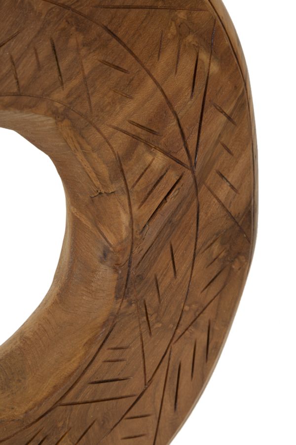 SCULTURA DORAT IN TEAK RICICLATO CM 28X10X38 (PEZZI UNICI - NON RIP. IN SERIE)