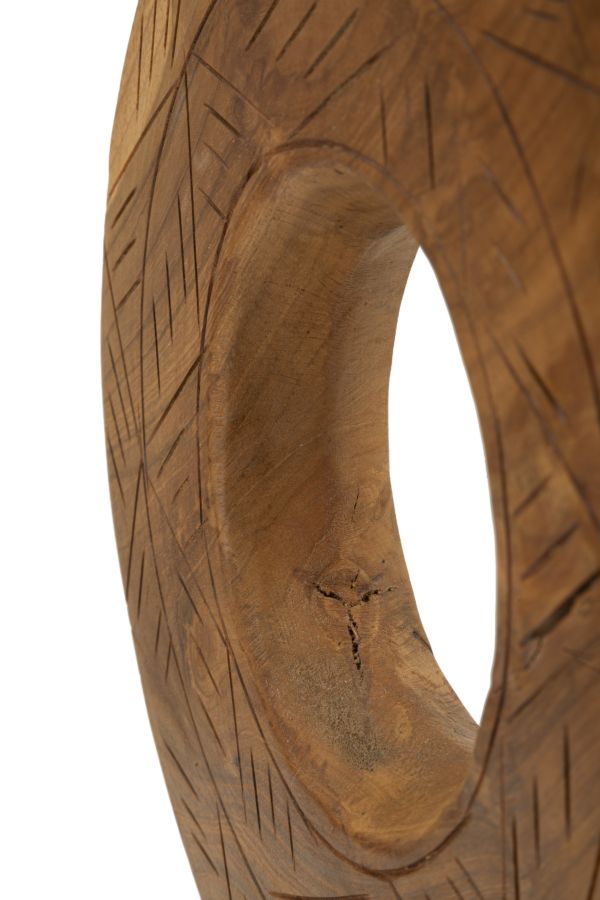 SCULTURA DORAT IN TEAK RICICLATO CM 28X10X38 (PEZZI UNICI - NON RIP. IN SERIE)