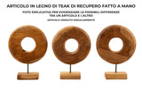 SCULTURA DORAT IN TEAK RICICLATO CM 28X10X38 (PEZZI UNICI - NON RIP. IN SERIE)