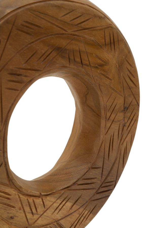 SCULTURA DORAT IN TEAK RIC. CM 20X10X28 (PEZZI UNICI - NON RIP. IN SERIE)