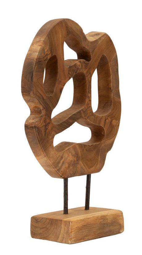 SCULTURA LUBANG IN TEAK RICICLATO CM 25X10X38 (PEZZI UNICI - NON RIP. IN SERIE)