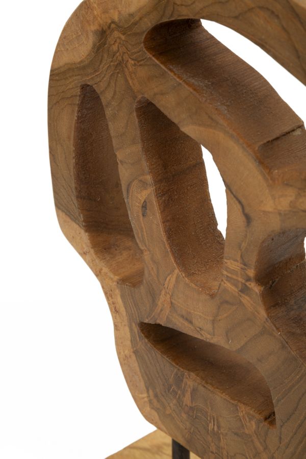 SCULTURA LUBANG IN TEAK RICICLATO CM 18X10X27 (PEZZI UNICI - NON RIP. IN SERIE)