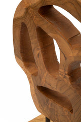 SCULTURA LUBANG IN TEAK RICICLATO CM 18X10X27 (PEZZI UNICI - NON RIP. IN SERIE)