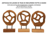 SCULTURA LUBANG IN TEAK RICICLATO CM 18X10X27 (PEZZI UNICI - NON RIP. IN SERIE)