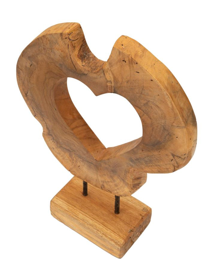 SCULTURA HASI IN TEAK RICICLATO CM 28X10X38 (PEZZI UNICI - NON RIP. IN SERIE)