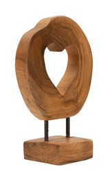 SCULTURA HASI IN TEAK RIC. CM 20X10X28  (PEZZI UNICI - NON RIP. IN SERIE)