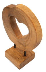 SCULTURA HASI IN TEAK RIC. CM 20X10X28  (PEZZI UNICI - NON RIP. IN SERIE)