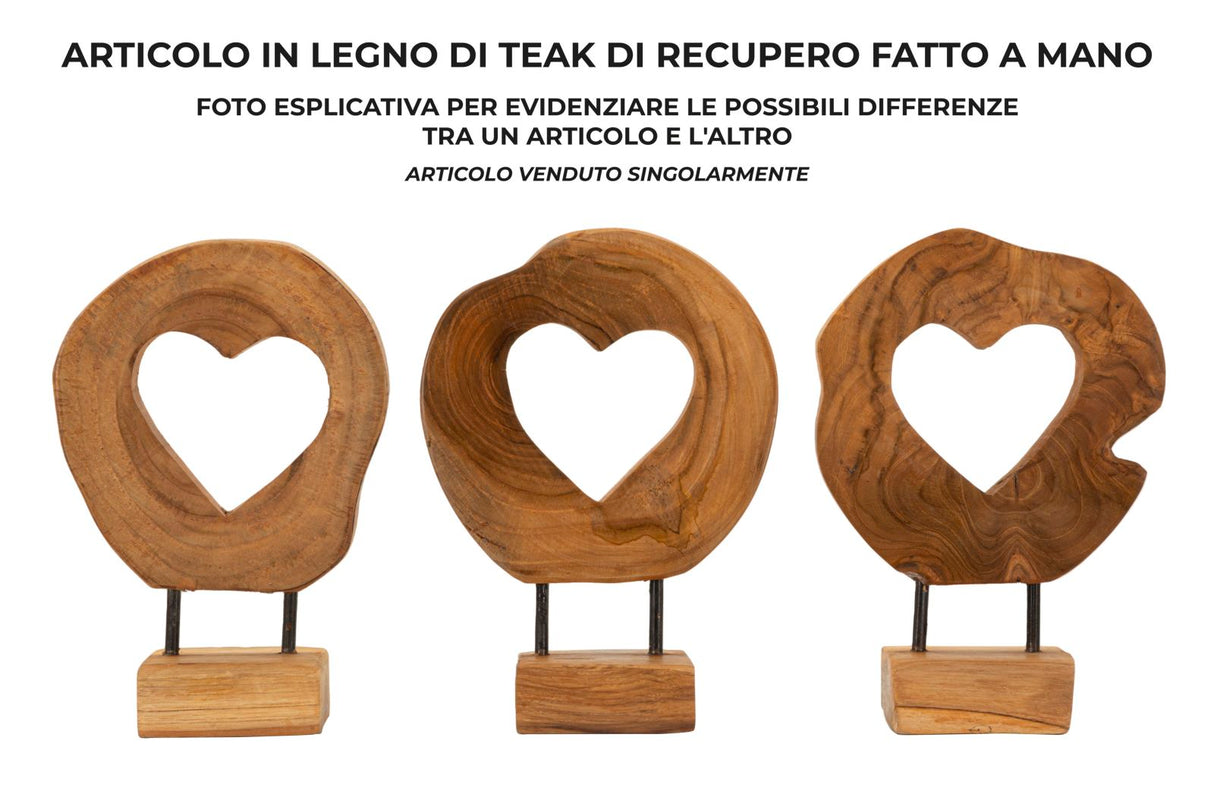 SCULTURA HASI IN TEAK RIC. CM 20X10X28  (PEZZI UNICI - NON RIP. IN SERIE)