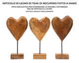 SCULTURA DOBU IN TEAK RICICLATO CM 20X12X37 (PEZZI UNICI - NON RIP. IN SERIE)