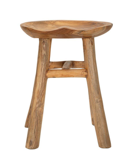 SGABELLO SEL SLIM IN TEAK RIC. CM 35X30X42 (PEZZI UNICI - NON RIP. IN SERIE)