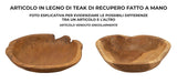 S/TASCHE TIPISAN IN TEAK RIC. CM 43X38X7 (PEZZI UNICI - NON RIP. IN SERIE)