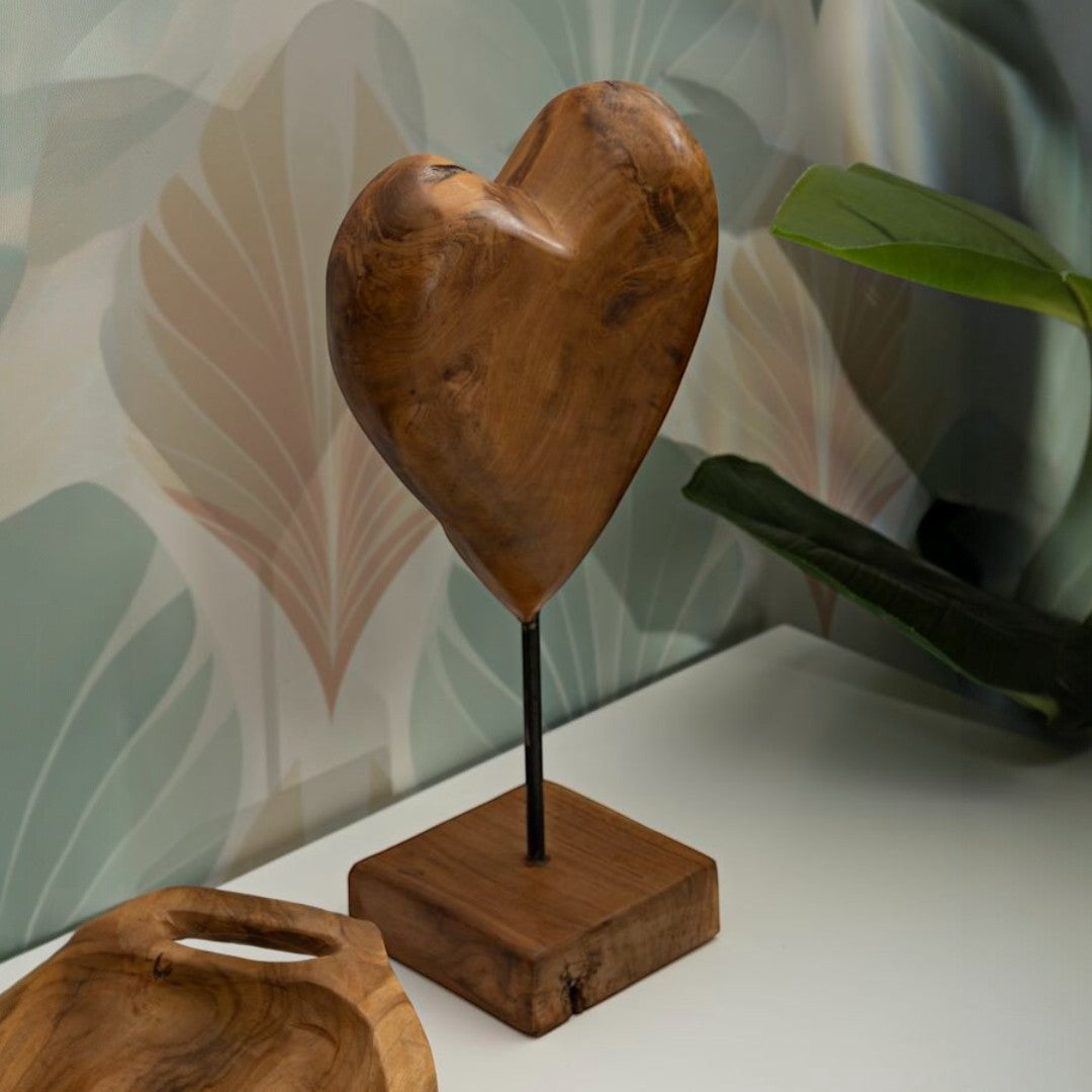 SCULTURA DOBU IN TEAK RICICLATO CM 20X12X37 (PEZZI UNICI - NON RIP. IN SERIE)
