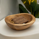 S/TASCHE TIPIC IN TEAK RIC. CM Ø 25X5 (PEZZI UNICI - NON RIP. IN SERIE)