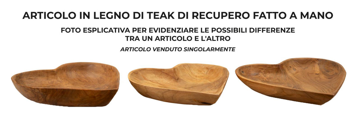 S/TASCHE KIHA IN TEAK RIC. CM 27X29X4 (PEZZI UNICI - NON RIP. IN SERIE)