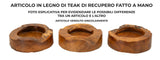 S/TASCHE ERUSI PLUS IN TEAK RIC.CM Ø 21X6 (PEZZI UNICI - NON RIP. IN SERIE)