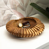 S/TASCHE GERIS IN TEAK RICICLATO CM Ø 29X7 (PEZZI UNICI - NON RIP. IN SERIE)