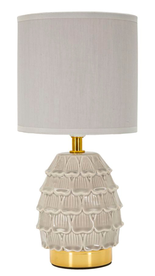 LAMPADA DA COMODINO PIGNY GRIGIA CM Ø 15X30