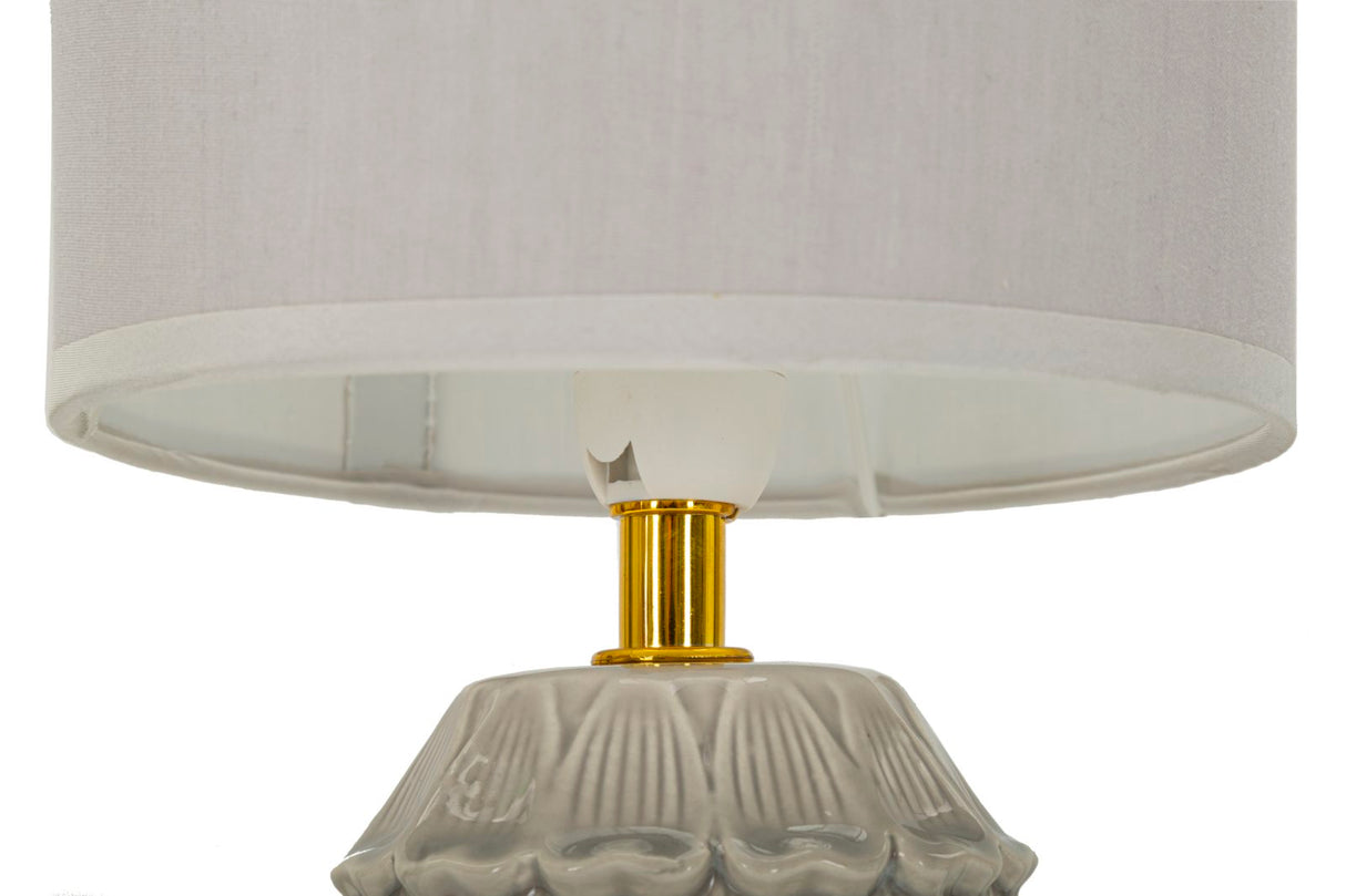 LAMPADA DA COMODINO PIGNY GRIGIA CM Ø 15X30,5