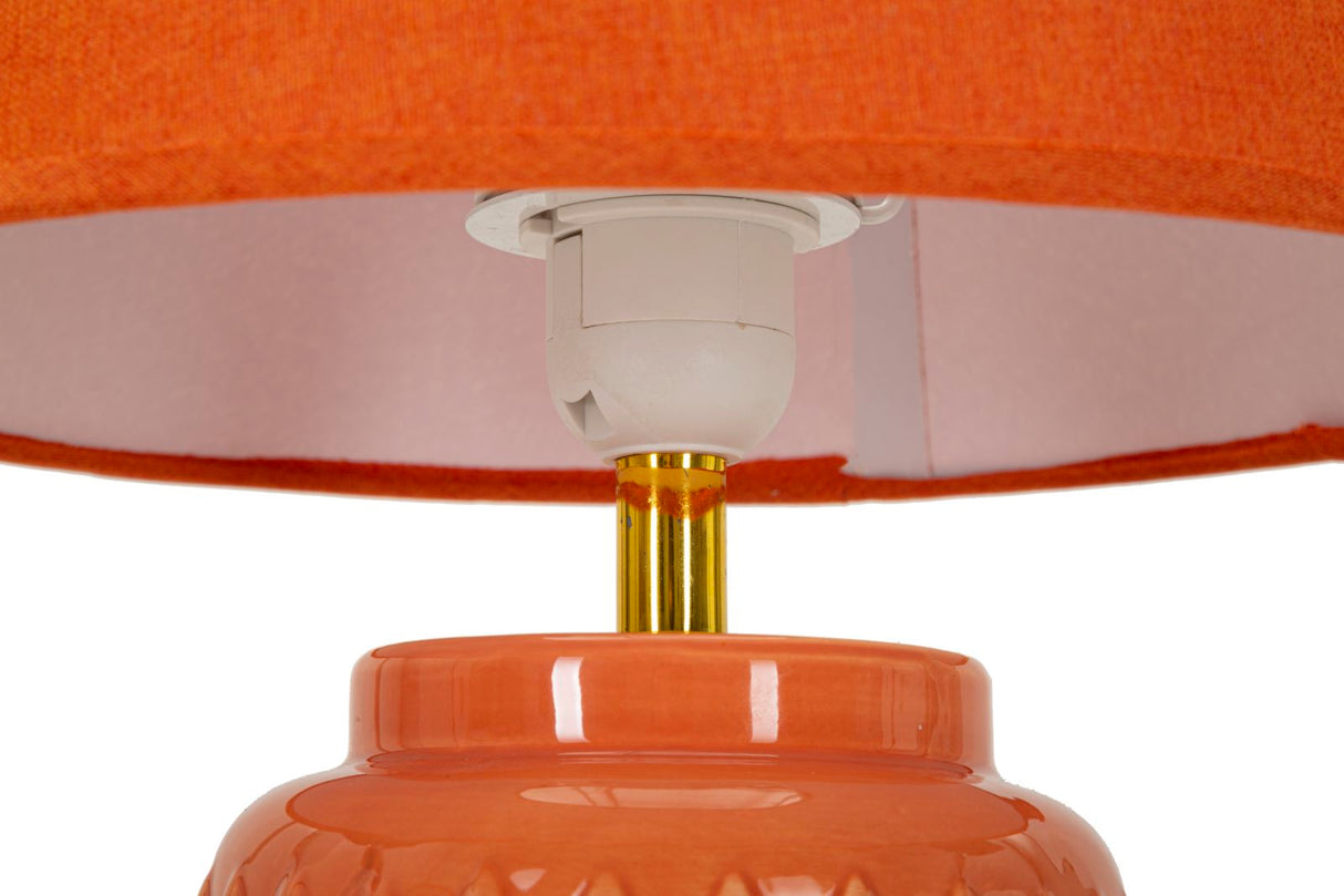 LAMPADA DA TAVOLO SQUARE ARANCIONE CM Ø 28X44